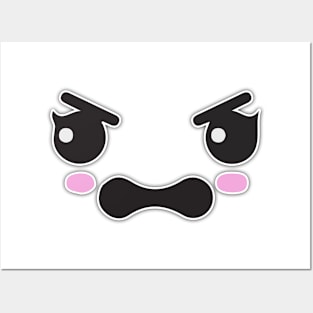 Kawaii upset face Posters and Art